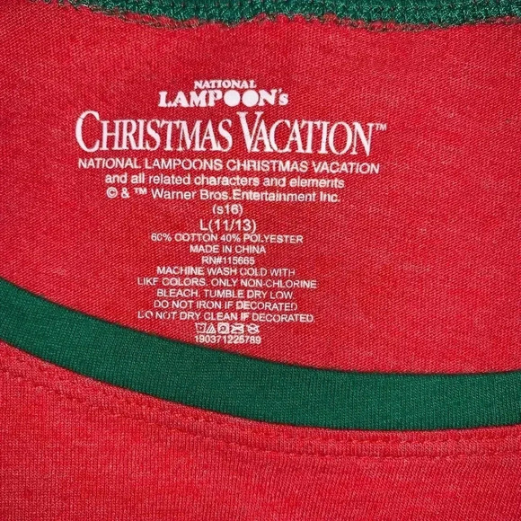 CHRISTMAS VACATION Griswold Family CHRISTMAS T-Shirt Juniors Large (11/13) TEE - Picture 3 of 4